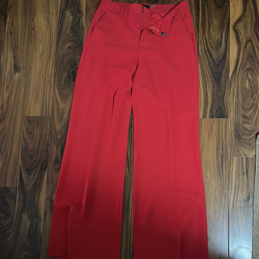 Alice + Olivia Bold Red Trousers